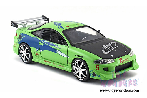 Jada Toys Fast & Furious - Brian's Mitsubishi Eclipse Hardtop (1995, 1/24 scale diecast model car, Lime Green) 98205DP1