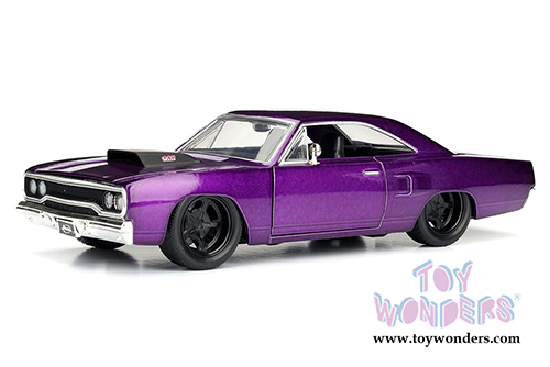 Jada Toys Bigtime Muscle - Plymouth Road Runner Hardtop (1970, 1/24 scale diecast model car, Asstd.) 98233WA1