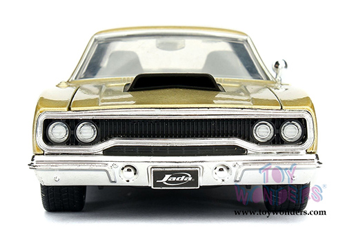 Jada Toys Bigtime Muscle - Plymouth Road Runner Hardtop (1970, 1/24 scale diecast model car, Asstd.) 98233WA1