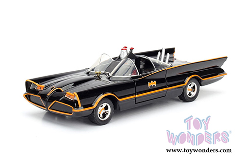 Jada Toys - Metals Die Cast | 1966 Classic TV Series Batmobile&trade; (1/24, diecast model car, Black) 98262