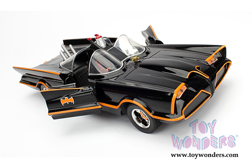 Jada Toys - Metals Die Cast | 1966 Classic TV Series Batmobile&trade; (1/24, diecast model car, Black) 98262
