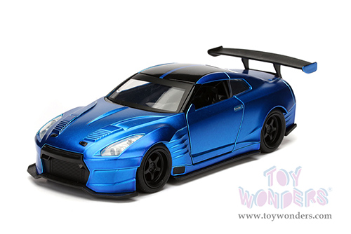 Jada Toys Fast & Furious - Brian's Nissan GT-R R35 Ben Sopra F8 "The Fate of the Furious" Movie (2009, 1/32 scale diecast model car, Primer Candy Blue) 98270/24
