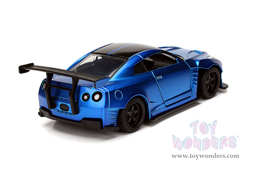 Jada Toys Fast & Furious - Brian's Nissan GT-R R35 Ben Sopra F8 "The Fate of the Furious" Movie (2009, 1/32 scale diecast model car, Primer Candy Blue) 98270/24