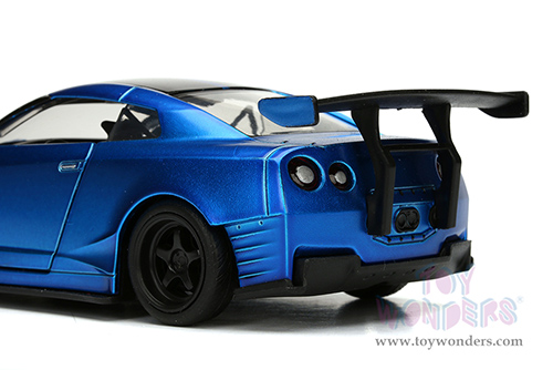 Jada Toys Fast & Furious - Brian's Nissan GT-R R35 Ben Sopra F8 "The Fate of the Furious" Movie (2009, 1/32 scale diecast model car, Primer Candy Blue) 98270/24