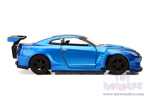 Jada Toys Fast & Furious - Brian's Nissan GT-R R35 Ben Sopra F8 "The Fate of the Furious" Movie (2009, 1/32 scale diecast model car, Primer Candy Blue) 98270/24