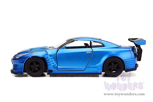 Jada Toys Fast & Furious - Brian's Nissan GT-R R35 Ben Sopra F8 "The Fate of the Furious" Movie (2009, 1/32 scale diecast model car, Primer Candy Blue) 98270/24
