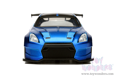 Jada Toys Fast & Furious - Brian's Nissan GT-R R35 Ben Sopra F8 "The Fate of the Furious" Movie (2009, 1/32 scale diecast model car, Primer Candy Blue) 98270/24