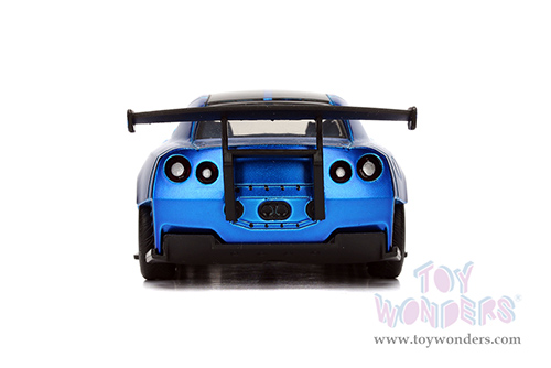 Jada Toys Fast & Furious - Brian's Nissan GT-R R35 Ben Sopra F8 "The Fate of the Furious" Movie (2009, 1/32 scale diecast model car, Primer Candy Blue) 98270/24