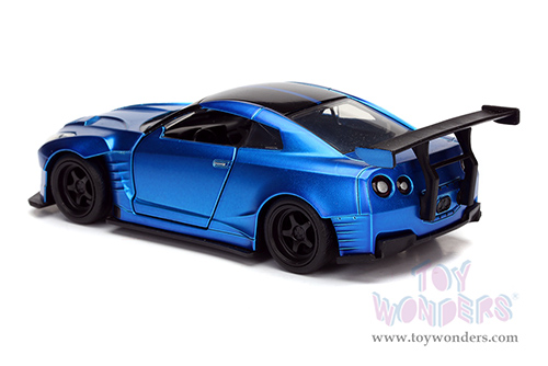 Jada Toys Fast & Furious - Brian's Nissan GT-R R35 Ben Sopra F8 "The Fate of the Furious" Movie (2009, 1/32 scale diecast model car, Primer Candy Blue) 98270/24