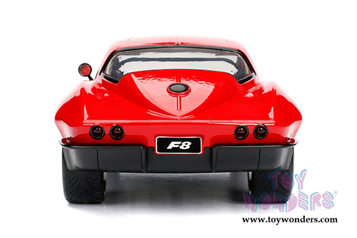 Jada Toys Fast & Furious - Letty's Chevy Corvette Hardtop (1/24 scale diecast model car, Red) 98298