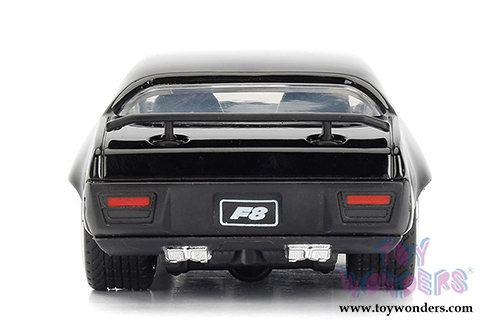 Jada Toys Fast & Furious - Dom's Dom's Plymouth GTX F8 "The Fate of the Furious" Movie  (1/32 scale diecast model car, Black) 98300