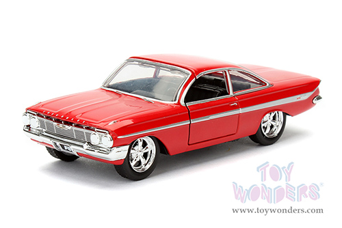 Jada Toys Fast & Furious - Dom's Chevy Impala F8 "The Fate of the Furious" Movie (1/32 scale diecast model car, Red) 98304/24