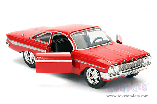 Jada Toys Fast & Furious - Dom's Chevy Impala F8 "The Fate of the Furious" Movie (1/32 scale diecast model car, Red) 98304/24