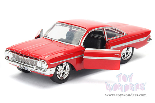 Jada Toys Fast & Furious - Dom's Chevy Impala F8 "The Fate of the Furious" Movie (1/32 scale diecast model car, Red) 98304/24