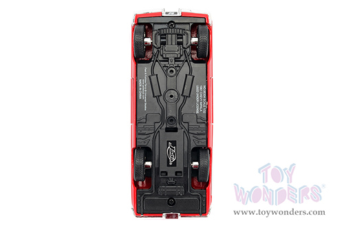 Jada Toys Fast & Furious - Dom's Chevy Impala F8 "The Fate of the Furious" Movie (1/32 scale diecast model car, Red) 98304/24