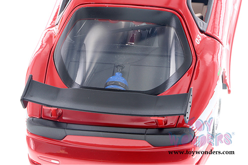 Jada Toys Fast & Furious - Dom's Mazda RX-7 F8 "The Fate of the Furious" Movie (1/24 scale diecast model car, Red) 98338/4