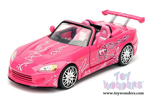 Jada Toys Fast & Furious - Suki's Honda S2000 Convertible (2001, 1/24 scale diecast model car, Pink) 98348