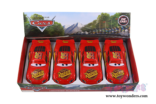Jada Toys - Disney Pixar CARS | Lightning McQueen (1/24 diecast model toy, Red) 98352
