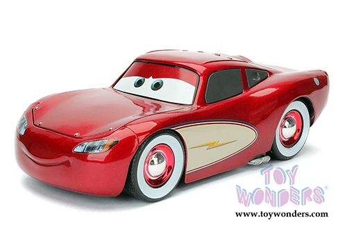 Jada Toys - Disney Pixar CARS | Cruising Lightning McQueen (1/24 diecast model toy, Red) 98354
