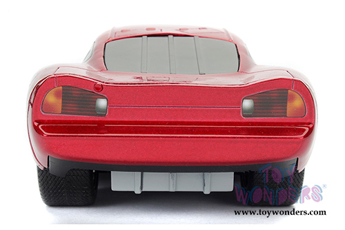 Jada Toys - Disney Pixar CARS | Cruising Lightning McQueen (1/24 diecast model toy, Red) 98354