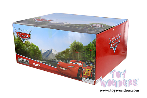 Jada Toys - Metals Die Cast | Disney Pixar "Cars" Mack Trailer (1/24 diecast model toy, Red) 98356