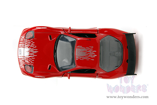Jada Toys Fast & Furious - Dom's Mazda RX-7 F8 "The Fate of the Furious" Movie (1/32 scale diecast model car, Red) 98377