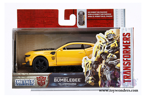 Jada Toys - Metals Die Cast | TRANSFORMERS 5 Chevy&reg; Camaro&reg; Bumblebee&reg; (2016, 1/24, diecast model car, Yellow w/Black) 98399