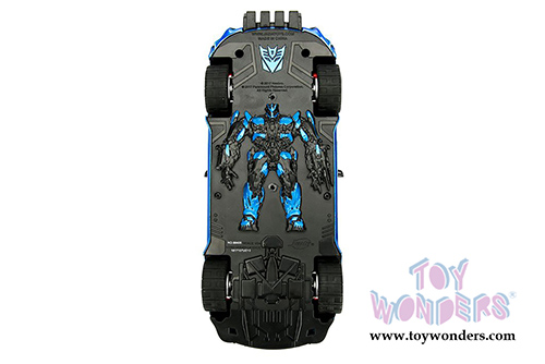 Jada Toys - Metals Die Cast | TRANSFORMERS 5 Barricade&reg; Mustang (1/24, diecast model car, Blue w/White) 98400