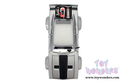 Jada Toys Fast & Furious - Dom's Ice Charger F8 "The Fate of the Furious" Movie (1/24 scale diecast model car, Semi Gun Metal Grey) 98427