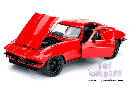 Jada Toys Fast & Furious - Letty's Chevy Corvette Hardtop (1/24 scale diecast model car, Red) 98434