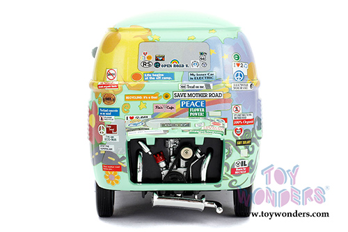 Jada Toys - Disney Pixar CARS | Fillmore with Oil Cans (1/24 diecast model toy, Green) 98492