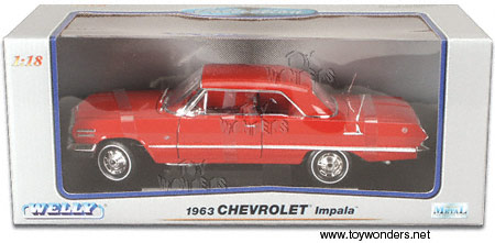 Chevrolet Impala (1963, 1:18, Red) 9865