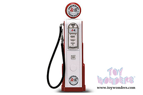 Lucky Road Signature - Digital Gas Pump Chevrolet Corvette (1/18 scale diecast model, White) 98671