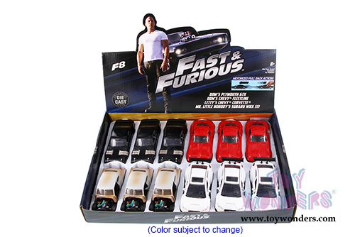Jada Toys Fast & Furious - F8 Assortment "The Fate of the Furious" Movie (1/32 scale diecast model car, Asstd.) 98674DP3