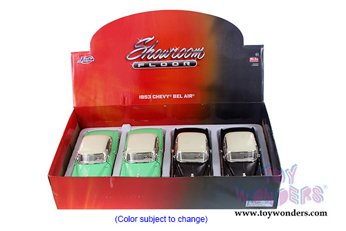 Jada Toys Showroom Floor - Chevy Bel Air Hardtop (1953, 1/24 scale diecast model car, Asstd.) 98885D