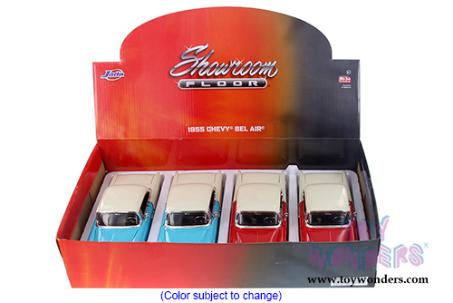 Jada Toys Showroom Floor - Chevy Bel Air Hard Top (1955, 1/24 scale diecast model car, Asstd.) 98888D