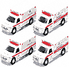Show product details for Rescue Series Ambulances (4.75", White) 9891DW