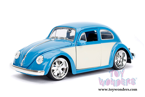 Jada Toys - Metals Die Cast Bigtime Kustoms | Volkswagen Beetle Hardtop (1959, 1/24 scale diecast model car, Blue) 99018