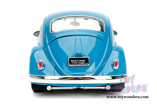 Jada Toys - Metals Die Cast Bigtime Kustoms | Volkswagen Beetle Hardtop (1959, 1/24 scale diecast model car, Blue) 99018