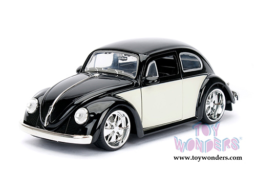 Jada Toys - Metals Die Cast Bigtime Kustoms | Volkswagen Beetle Hardtop (1959, 1/24 scale diecast model car, Black) 99021