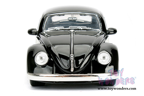 Jada Toys - Metals Die Cast Bigtime Kustoms | Volkswagen Beetle Hardtop (1959, 1/24 scale diecast model car, Black) 99021