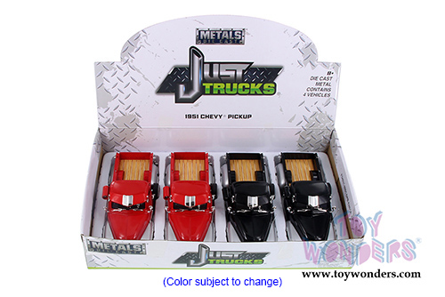 Jada Toys - Metals Die Cast Just Trucks | Chevy Pickup (1951, 1/24 scale diecast model car, Asstd.) 99036DP1