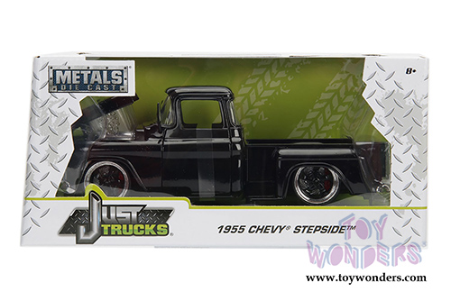 Jada Toys - Metals Die Cast Just Trucks | Chevy Stepside Pickup (1955, 1/24 scale diecast model car, Asstd.) 99040WA1