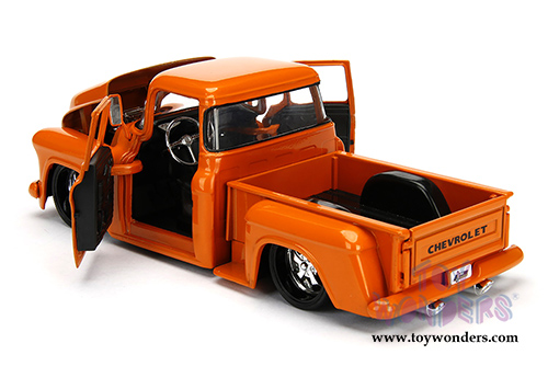 Jada Toys - Metals Die Cast Just Trucks | Chevy Stepside Pickup (1955, 1/24 scale diecast model car, Asstd.) 99040WA1
