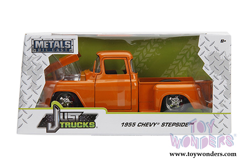 Jada Toys - Metals Die Cast Just Trucks | Chevy Stepside Pickup (1955, 1/24 scale diecast model car, Asstd.) 99040WA1