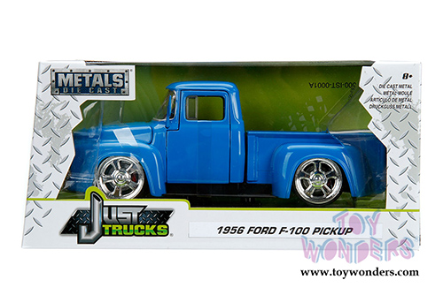 Jada Toys - Metals Die Cast Just Trucks | Ford F-100 Pickup (1956, 1/24 scale diecast model car, Asstd.) 99043WA1