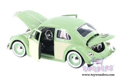 Jada Toys - Metals Die Cast | Bigtime Kustoms Volkswagen Beetle Hardtop (1959, 1/24 scale diecast model car, Asstd.) 99054D