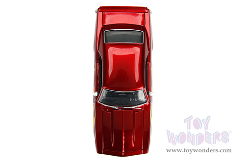 Jada Toys Bigtime Muscle - Chevrolet® Camaro® (1969, 1/24 scale diecast model car, Candy Red/w Yellow Flames) 99085