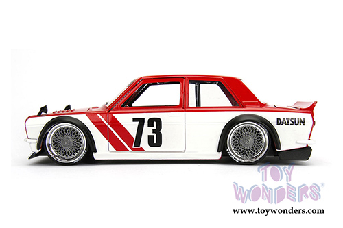 Jada Toys - Metals Die Cast | JDM Tuners&trade; Datsun 510 Widebody #73 (1973, 1/24, diecast model car, Red) 99097