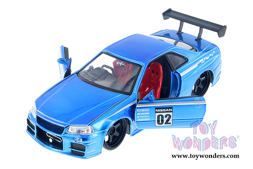 Jada Toys - Metals Die Cast | JDM Tuners&trade; Nissan Skyline GT-R Hardtop (2002, 1/24, diecast model car, Asstd.) 99113WA1